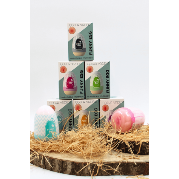 Gaine Masturbatrice Réutilisable FUNNY EGG – Design Réaliste Bouche